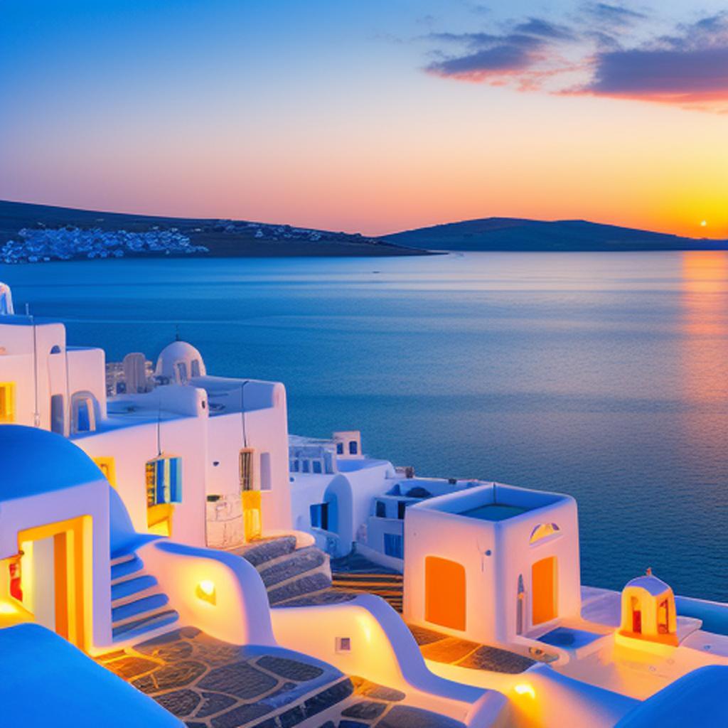 Background, mykonos, greece at by @ai_generated