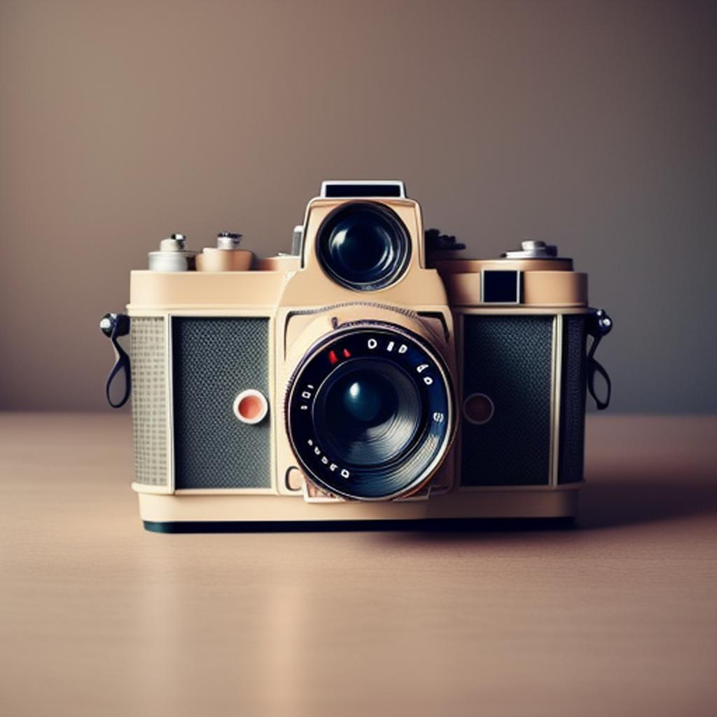 “Vintage camera, retro aesthetic, by @ai_generated