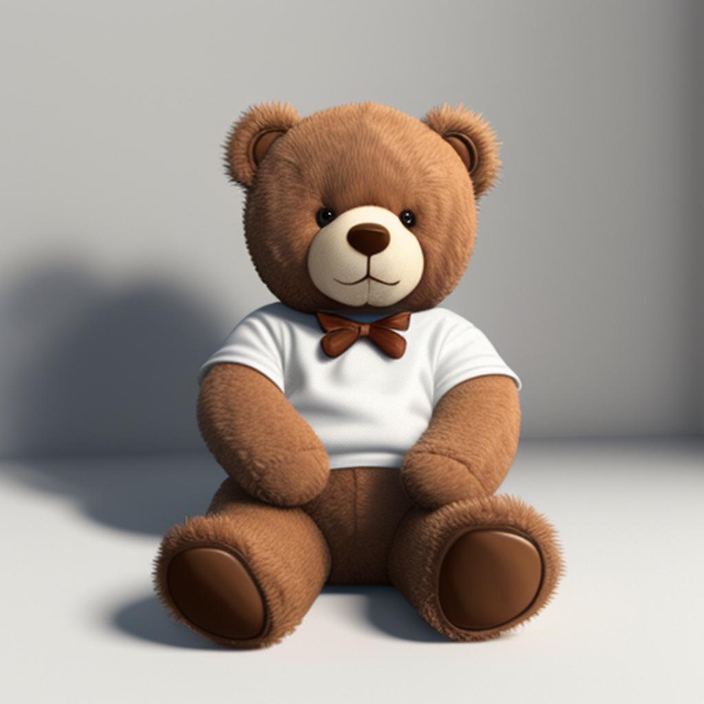 Cute teddy bear sitting by @ai_generated