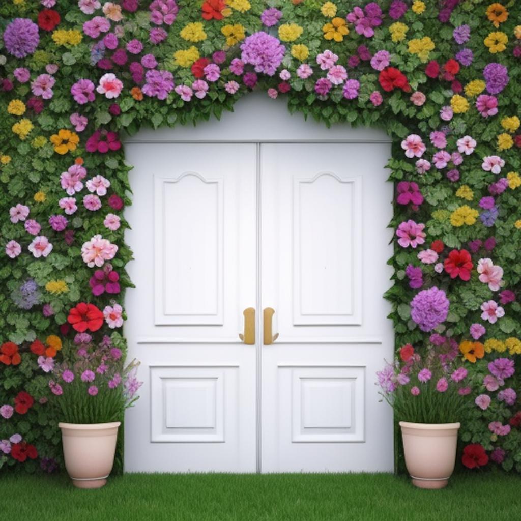 Background, Flower wall by by @ai_generated