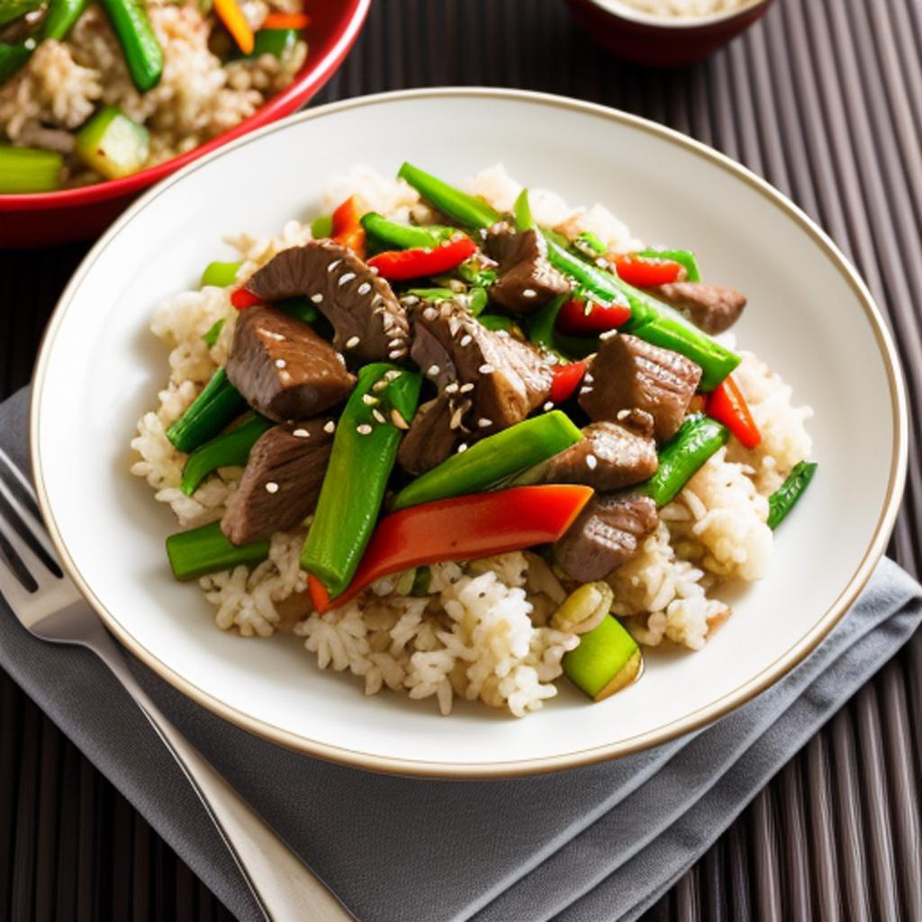 Lean beef stir-fry with by @ai_generated