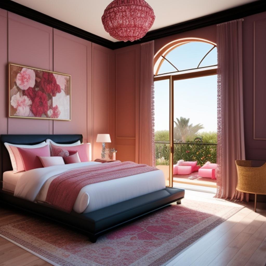 Luxurious bedroom with lots by @ai_generated