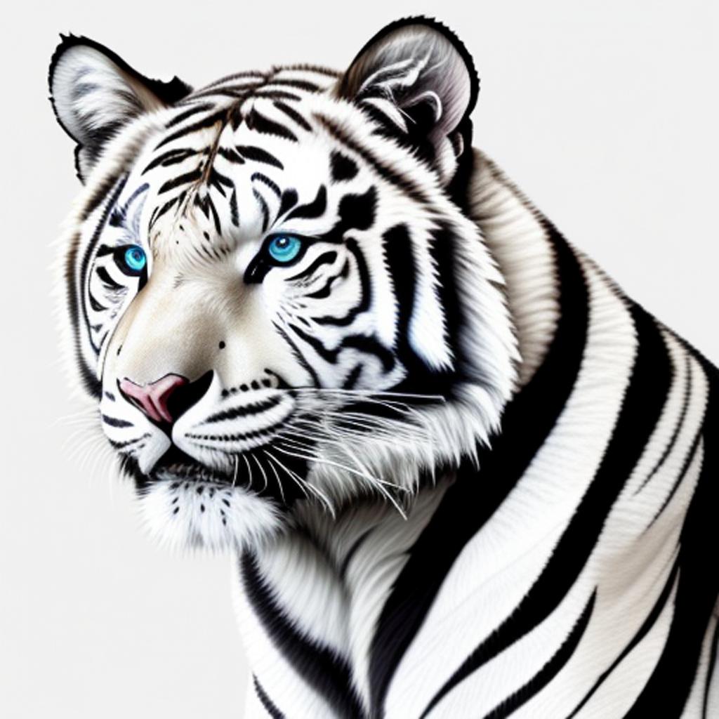 White tigers by @lekmw3yo by @ai_generated