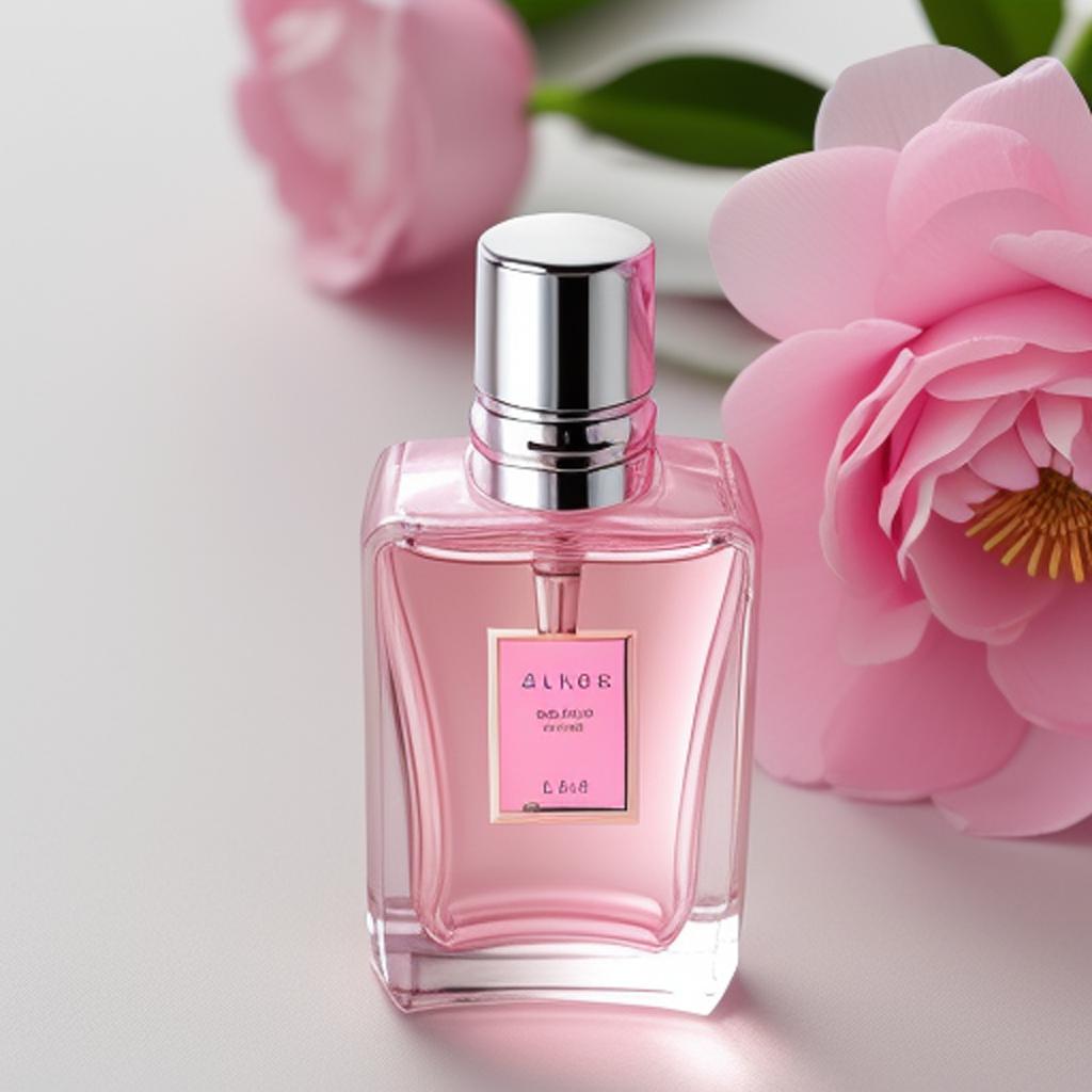 Parfum épuré rose avec by @ai_generated