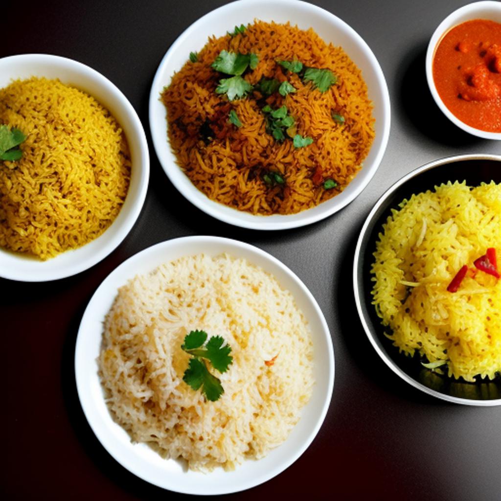 Biryani, spicy rice with by @ai_generated