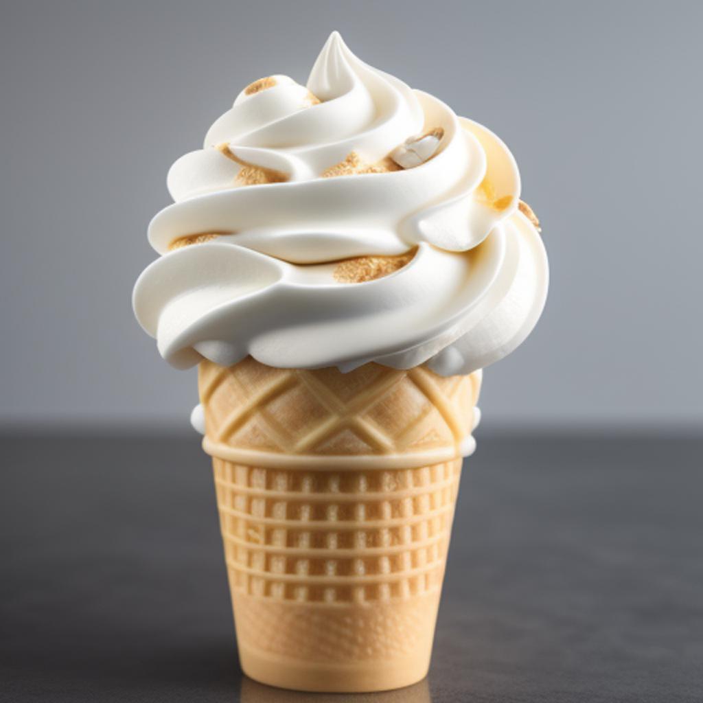 “Ultra-realistic ice cream cone by @ai_generated