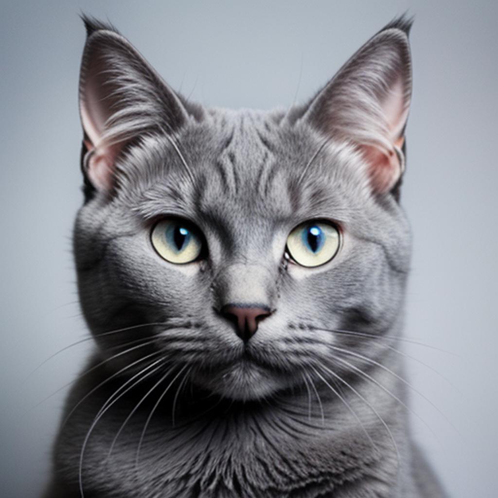 My gray russian blue by @ai_generated