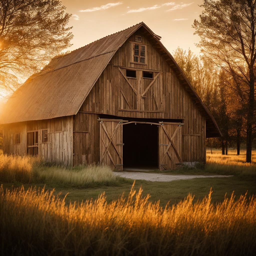 Capture a rustic barn, by @ai_generated