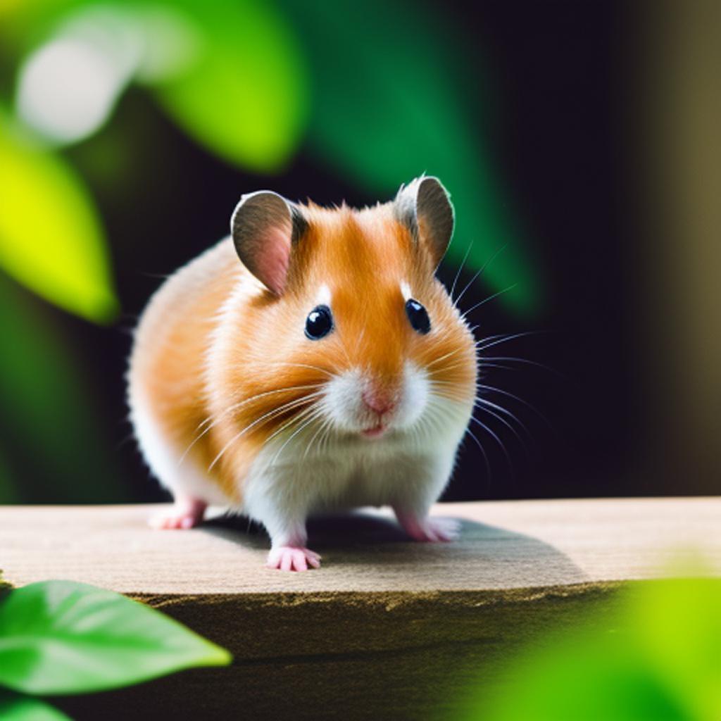 Cute hamster by @hacker by @ai_generated