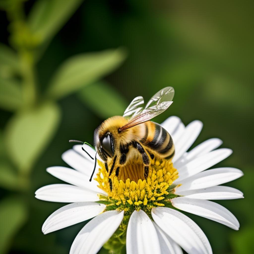 Abeille sur une fleur by @ai_generated