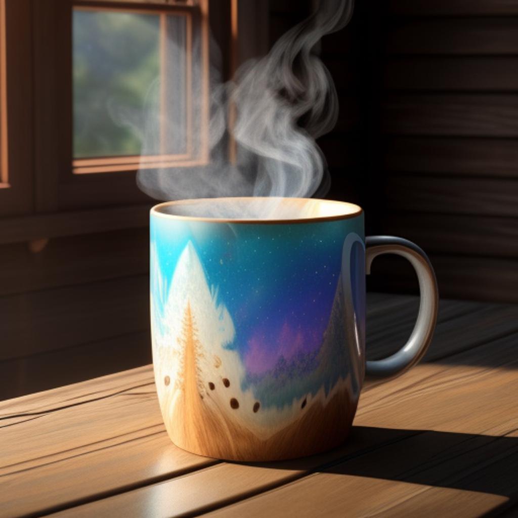 Large fancy coffee mug by @ai_generated