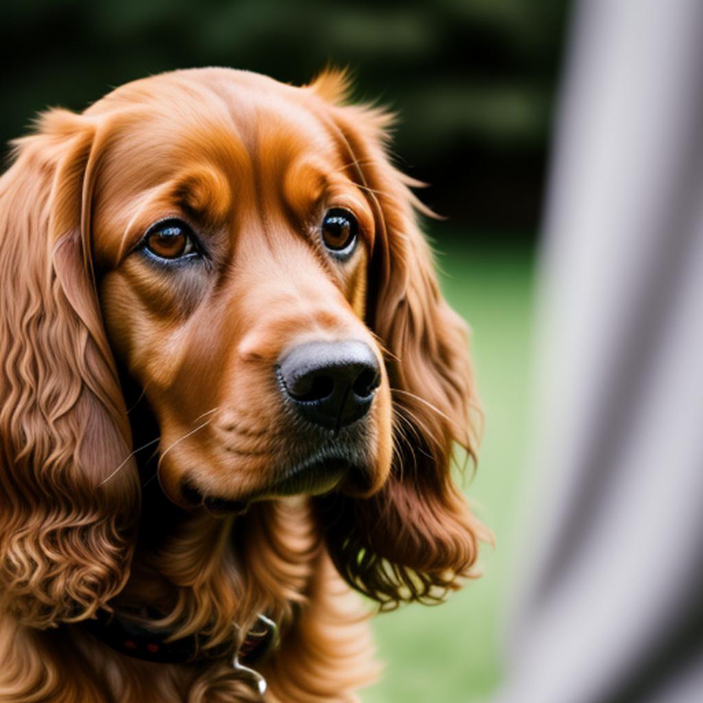 Tan adult cocker spaniel by @ai_generated