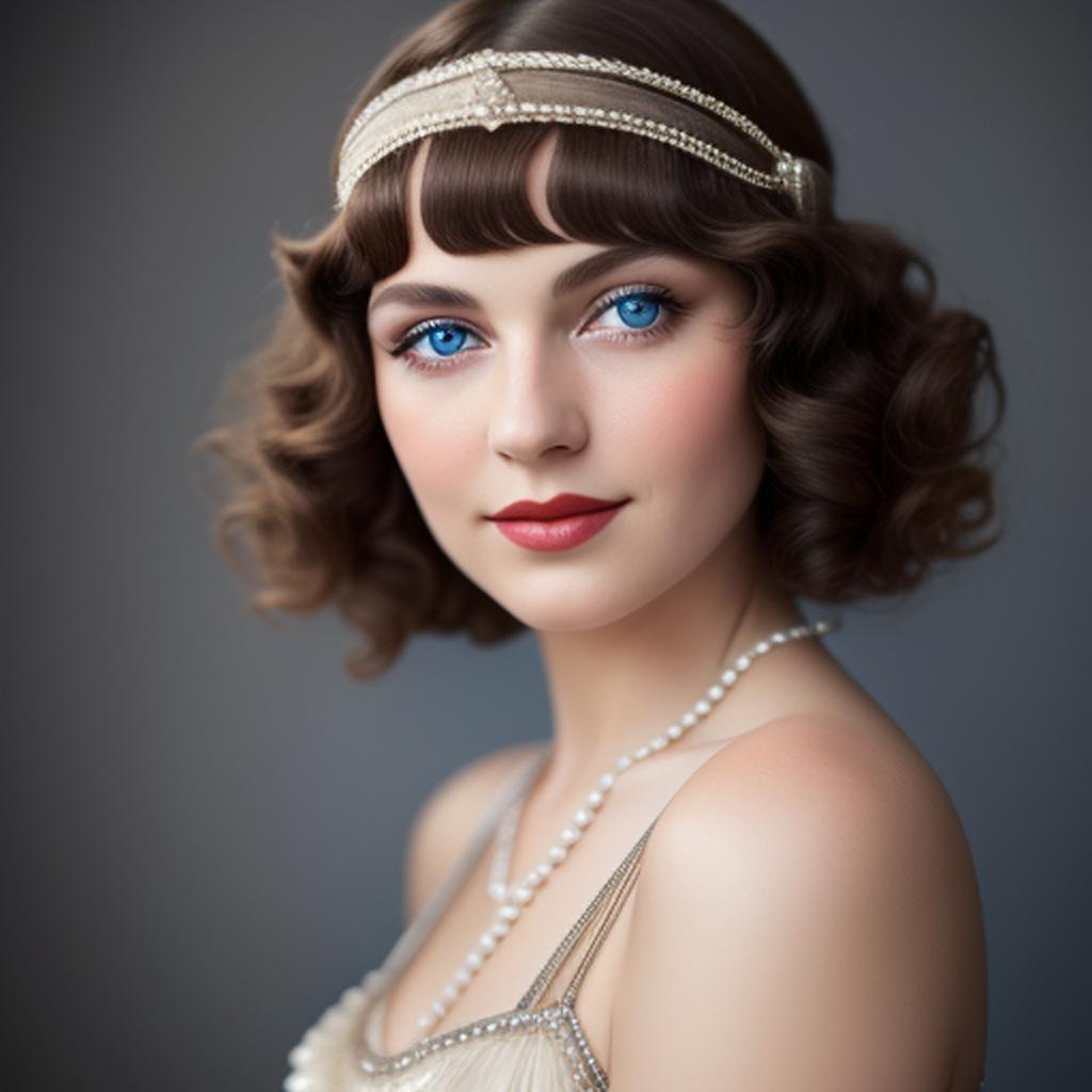 1920’s french flapper girl by @ai_generated