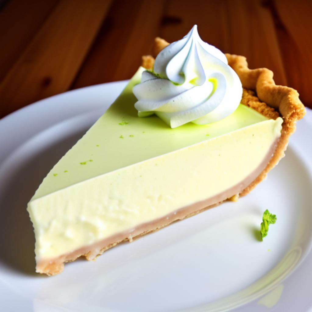 Key lime pie by by @ai_generated