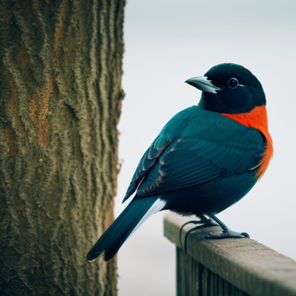 Birds wearing breathing mask by @ai_generated