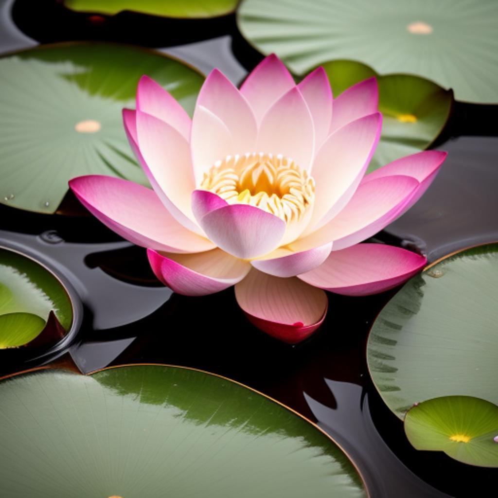 Lotus Trending: Serene lotus by @ai_generated