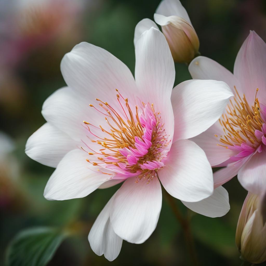 “Macro shot, delicate petals, by @ai_generated