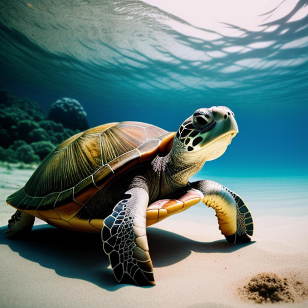 Turtle backround by @yournotuglyyouraqt by @ai_generated