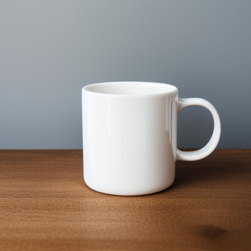 White mug by @carola22vp by @ai_generated