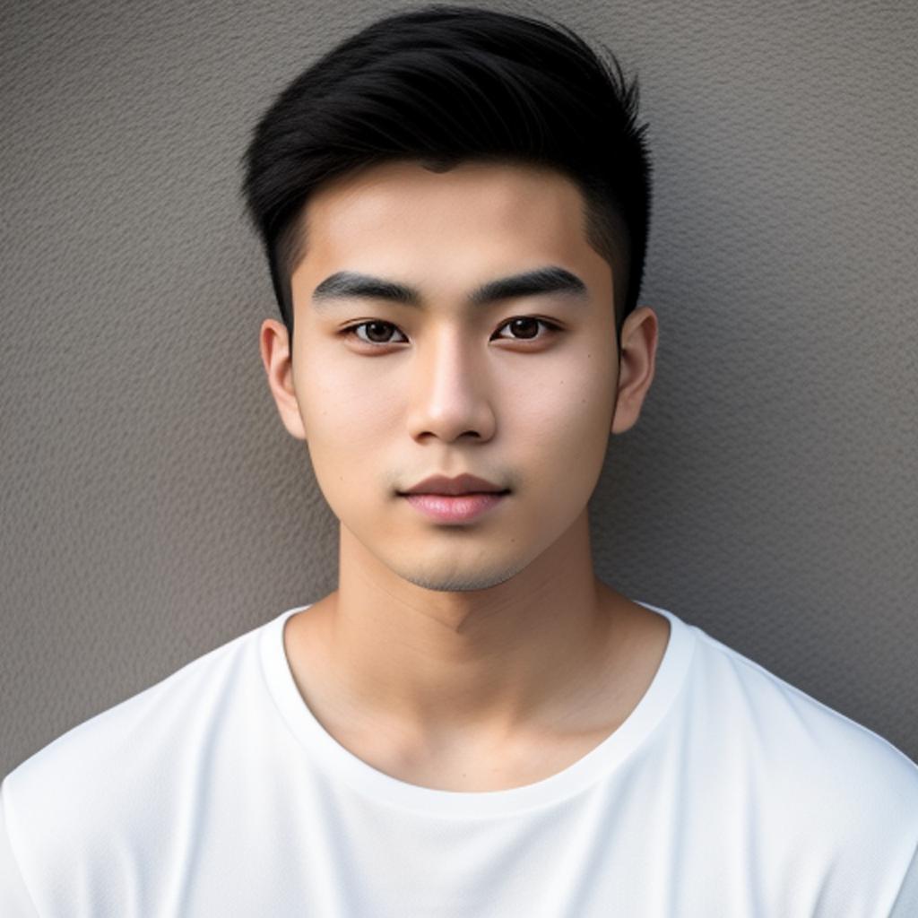 Male, asian, 19-25 years by @ai_generated