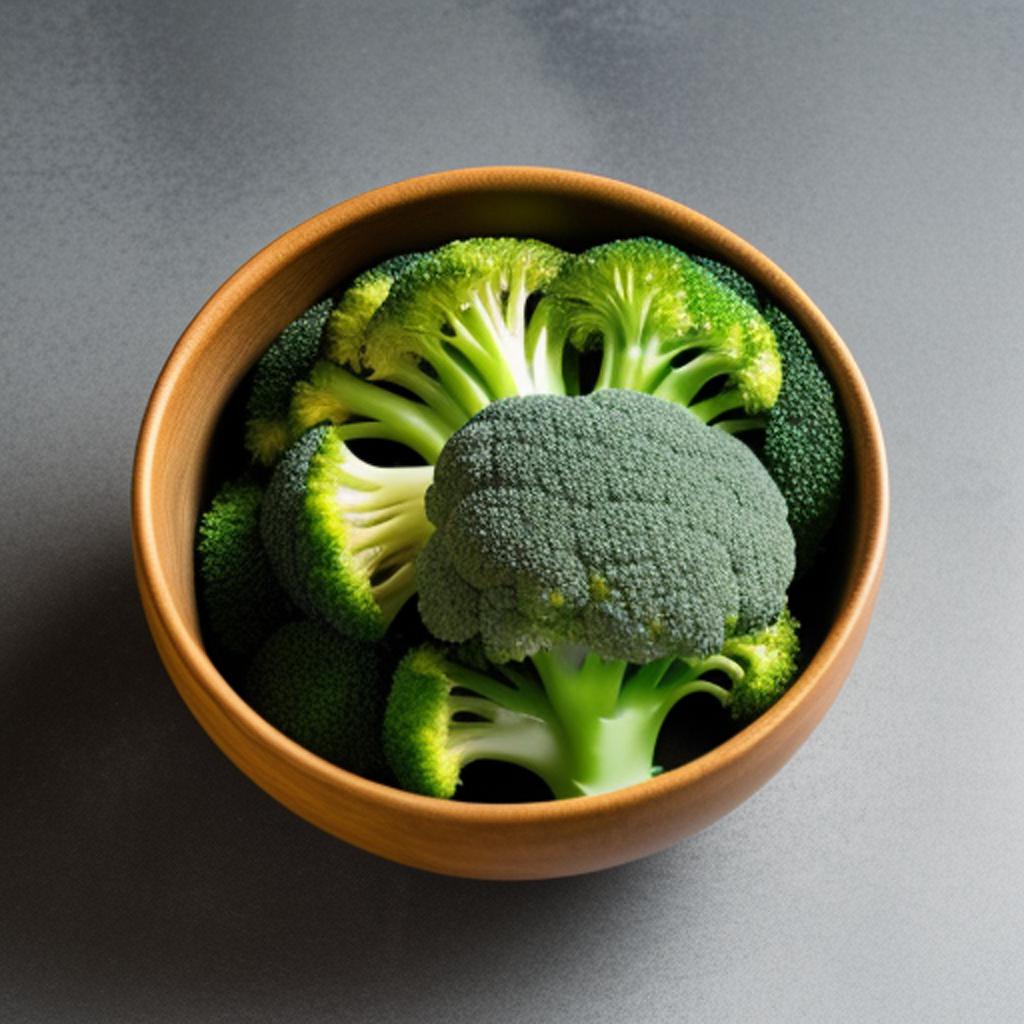 A broccoli in bowl by @ai_generated