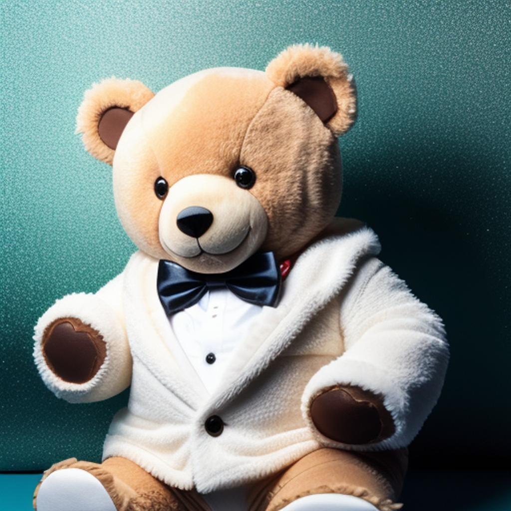 Ted bär als rapper by @ai_generated