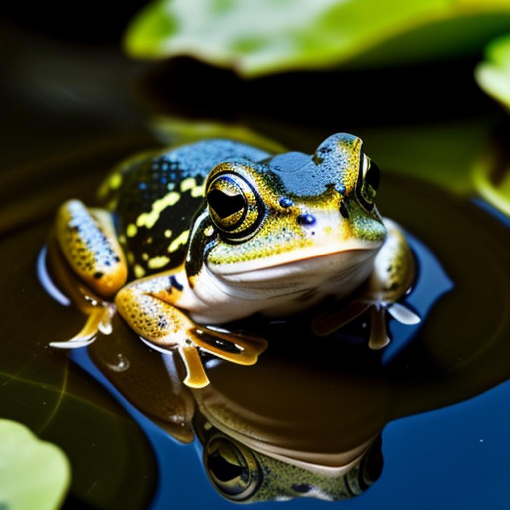 Albanian Water Frog in by @ai_generated