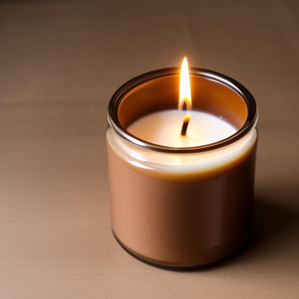 Make a brown candle by @ai_generated