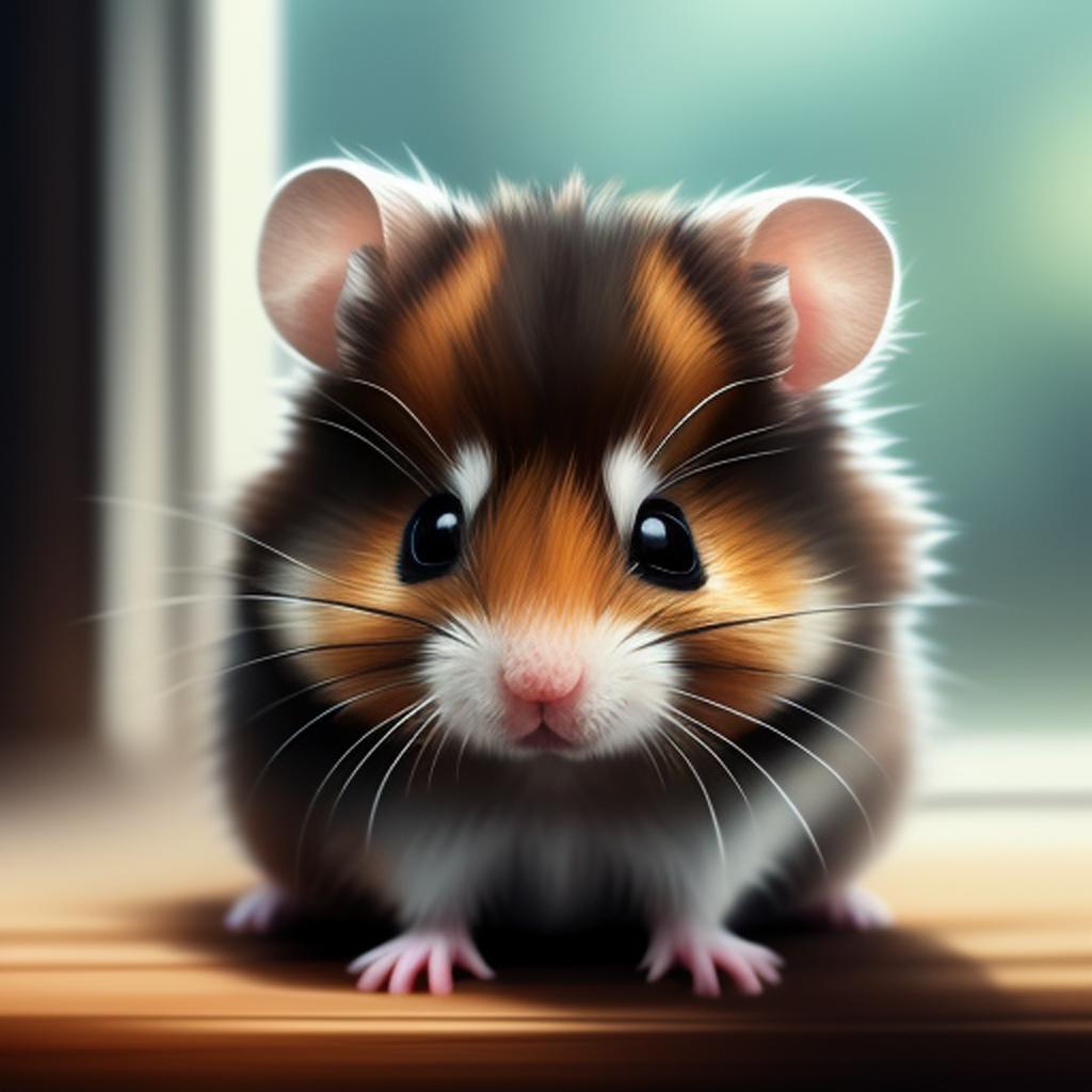 Cute baby hamster the by @ai_generated