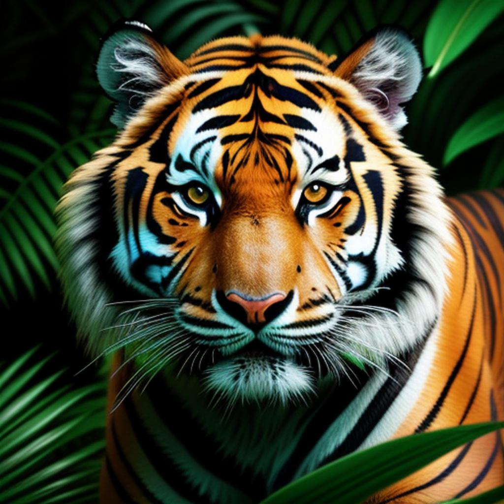 Tiger in jungle but by @ai_generated