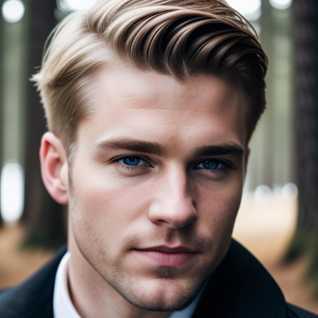 30+ white Nordic male by @ai_generated