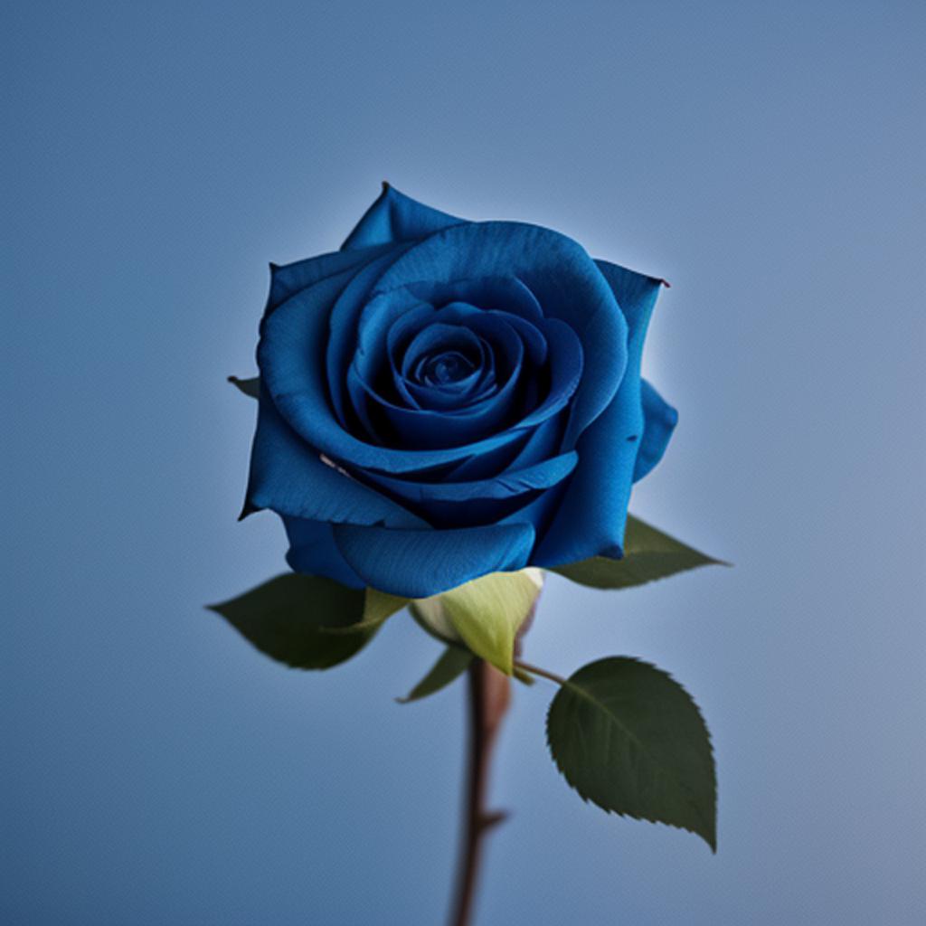 Una rosa azul muy by @ai_generated