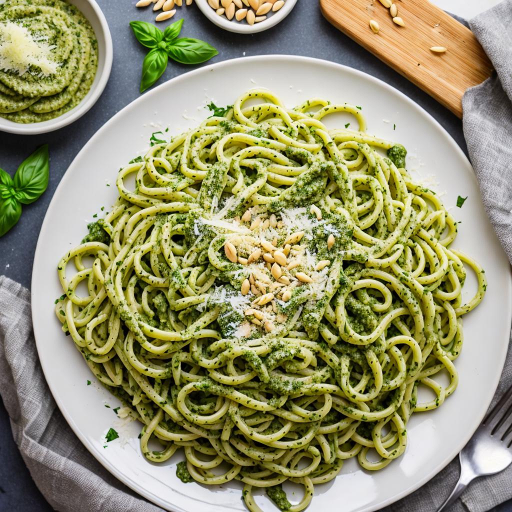 30. 31. **pesto pasta** by @ai_generated