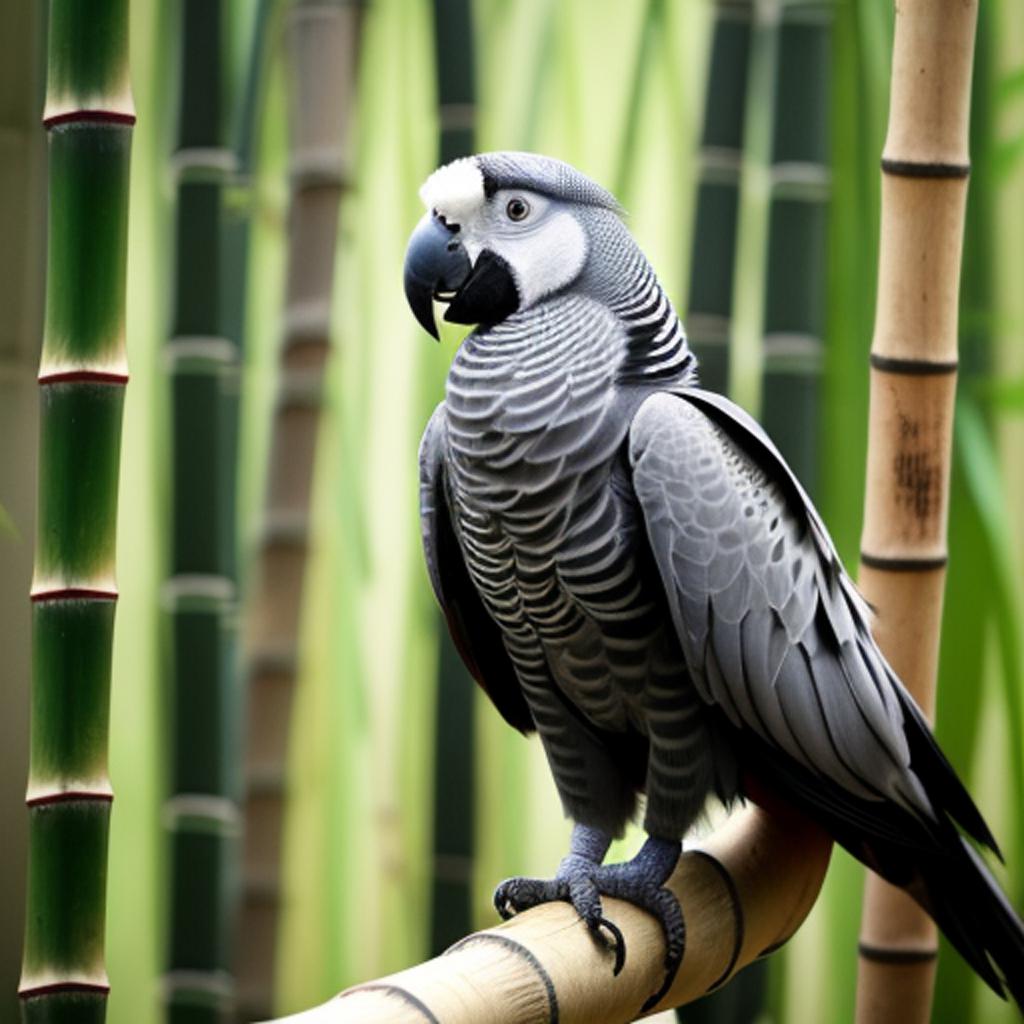 An african grey parrot by @ai_generated