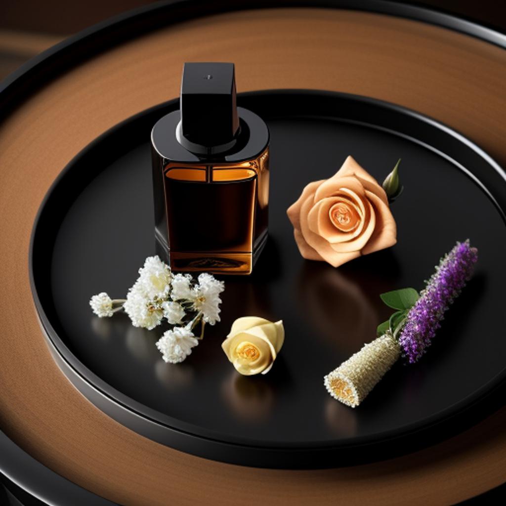 Parfumery ingredients like roses, by @ai_generated