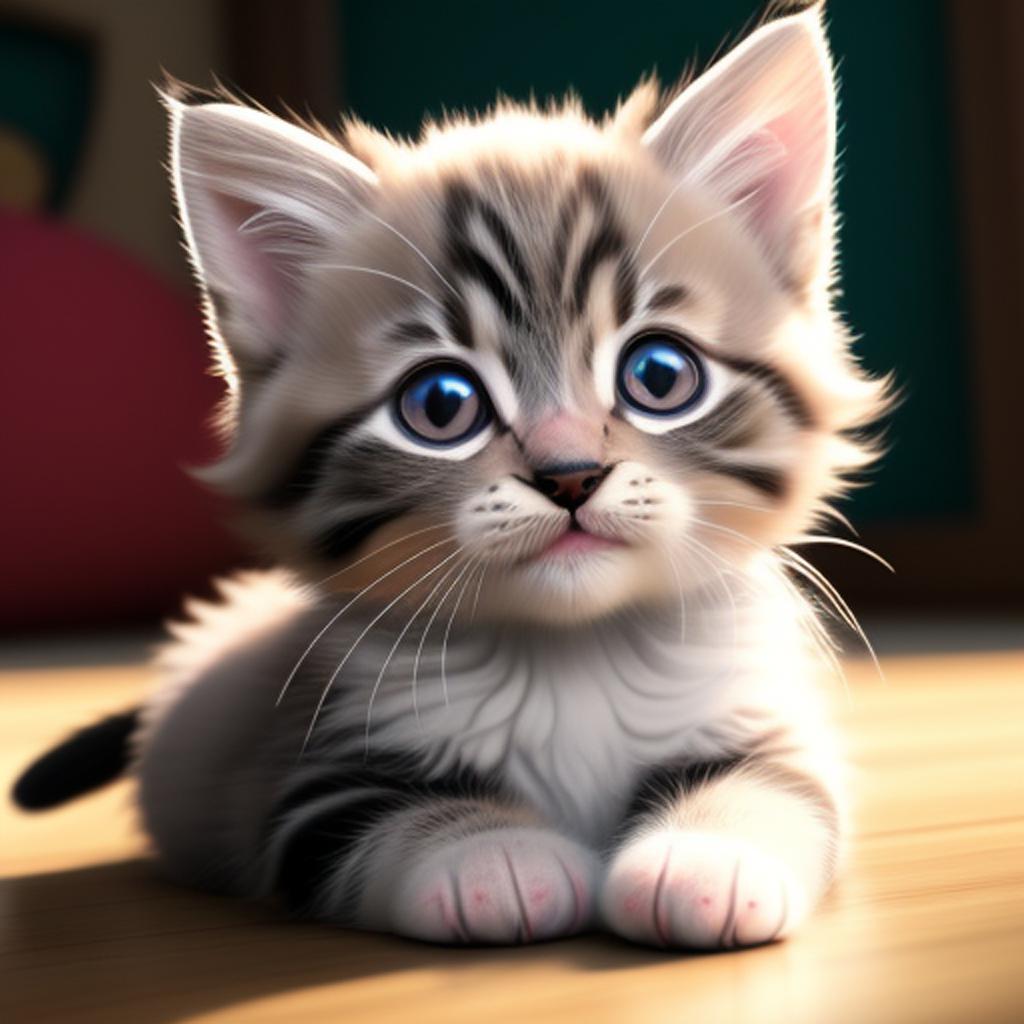 Kitten cute very so by @ai_generated