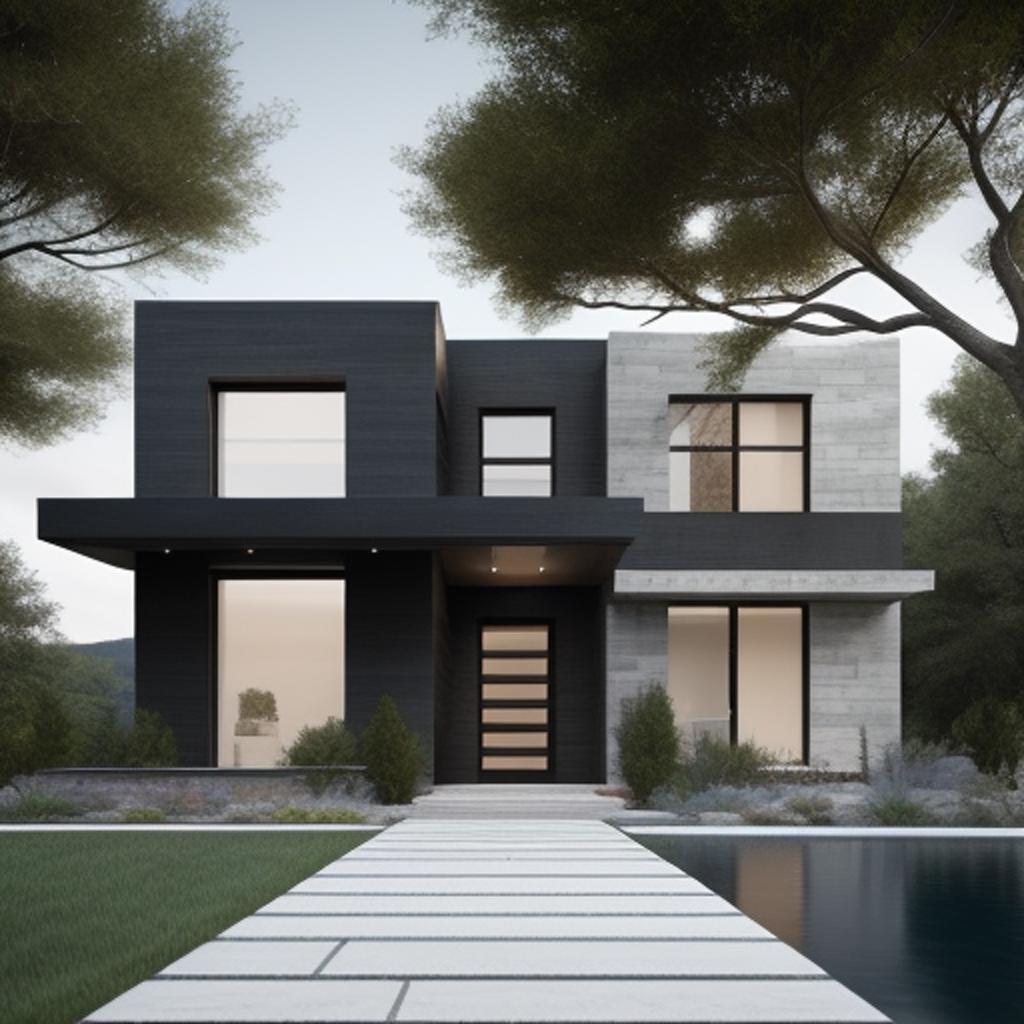 Casa moderna con detalles by @ai_generated