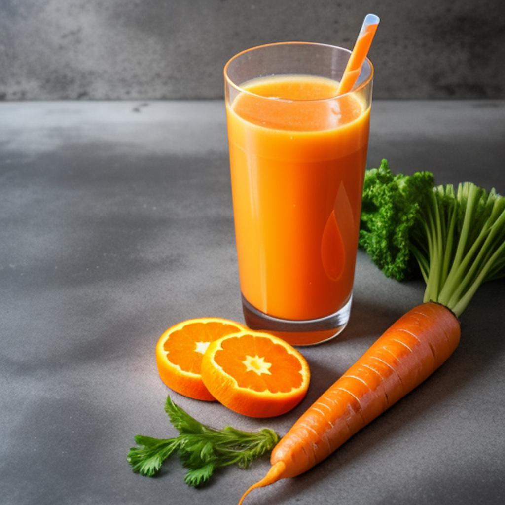 Carrot orange juice by by @ai_generated