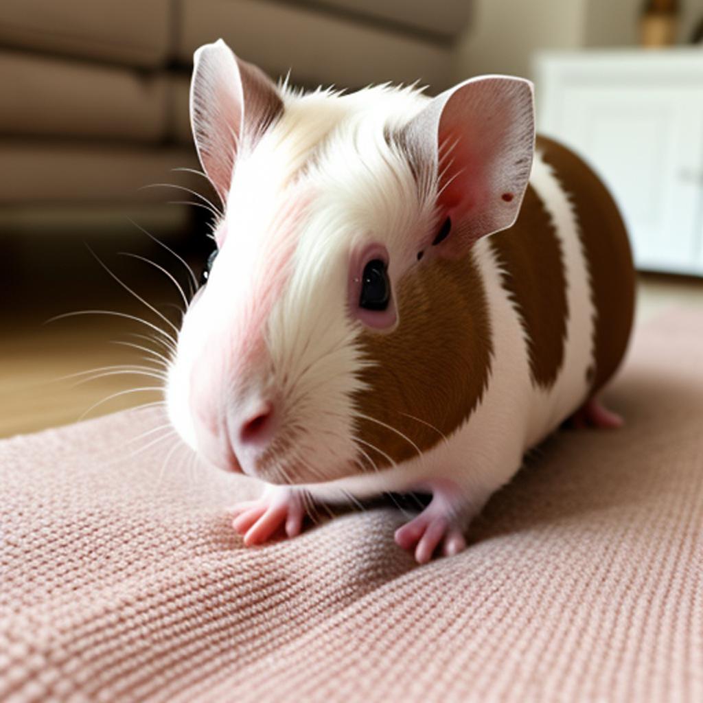 Hairless guinea pig by by @ai_generated