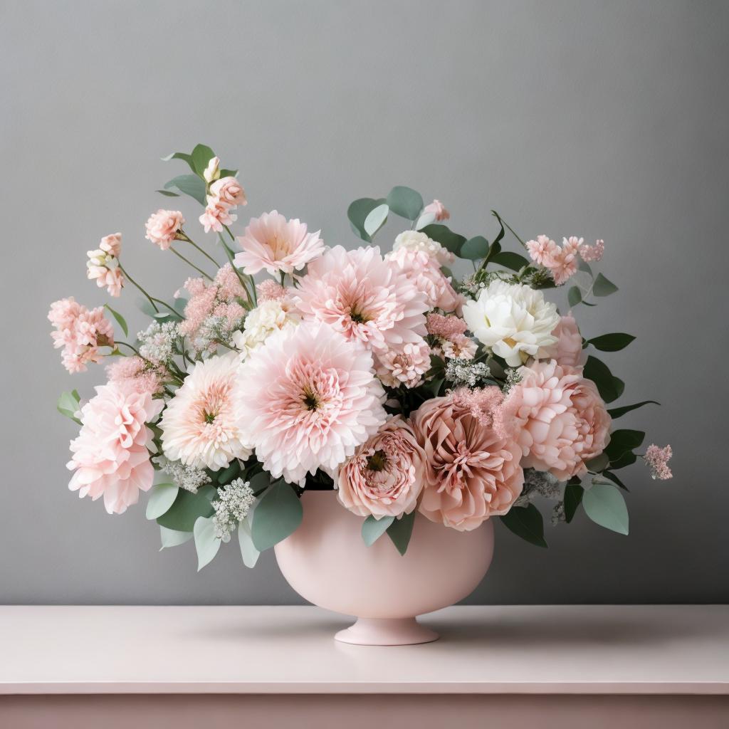 Photograph. Elegant floral arrangement, by @ai_generated