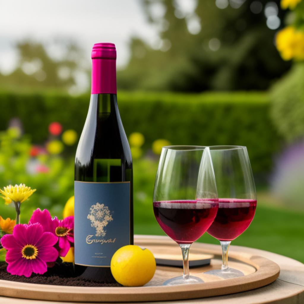 Garden wine celebration by by @ai_generated