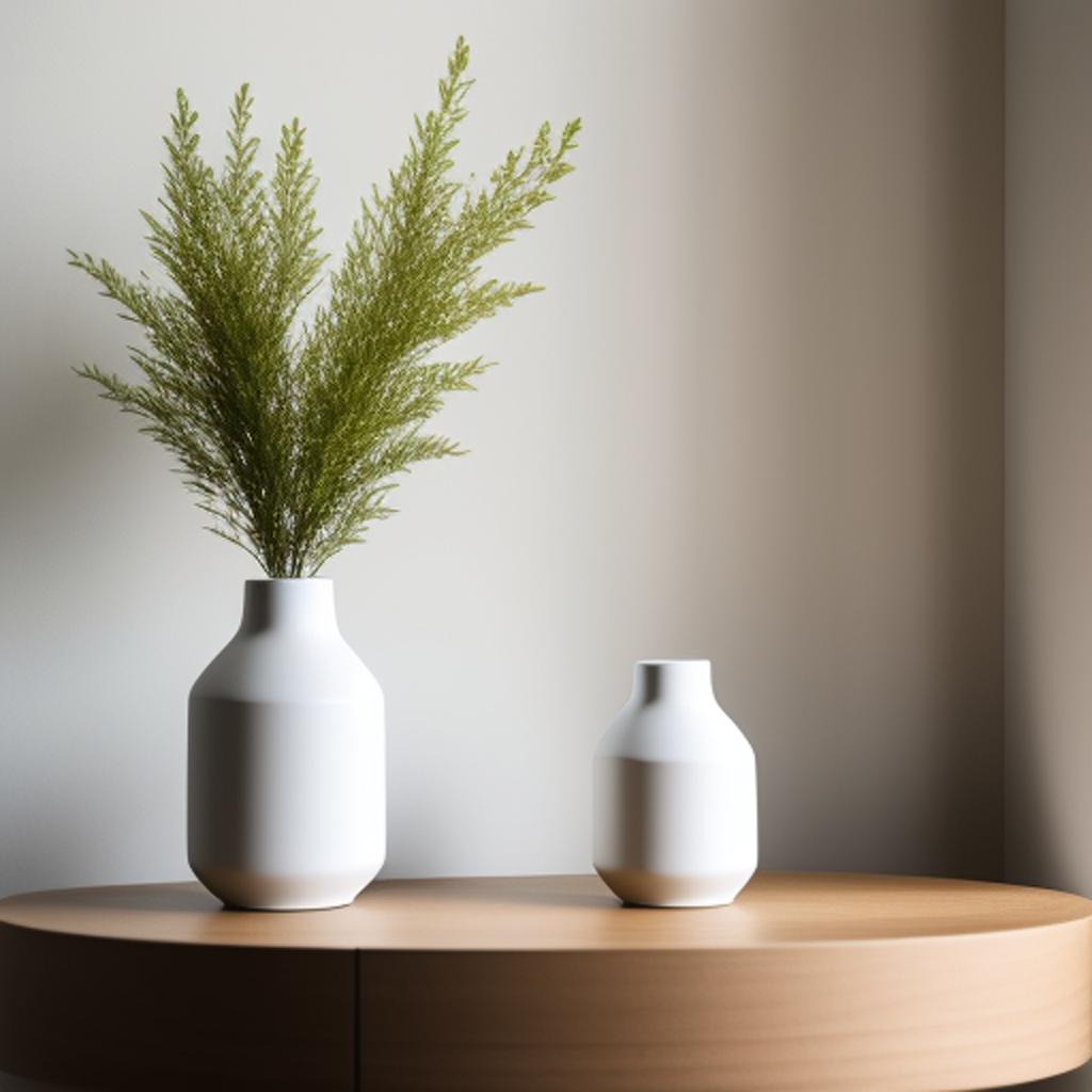 “Minimalist ceramic vase, sleek by @ai_generated