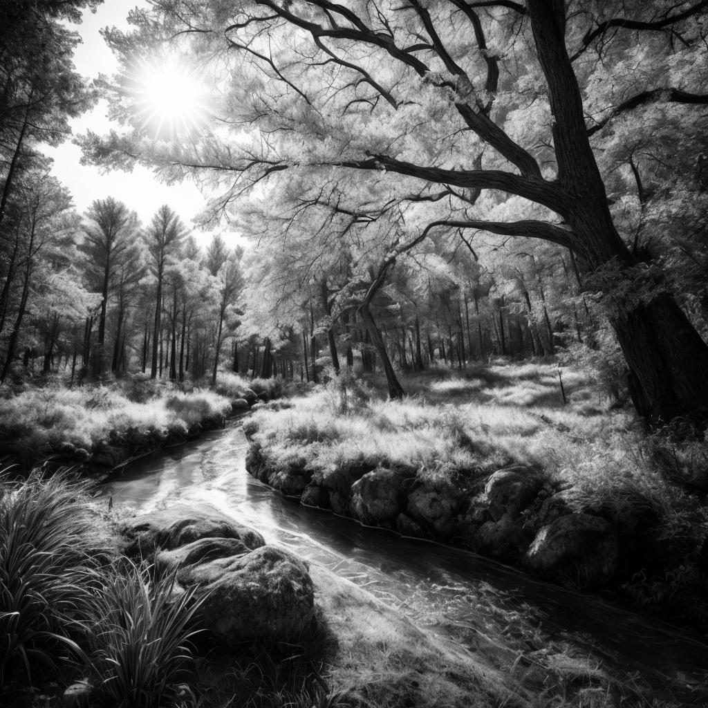 Black and white nature by @ai_generated