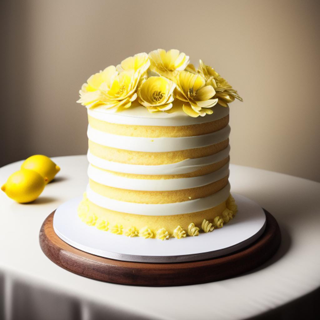 12 tier lemon cake by @ai_generated