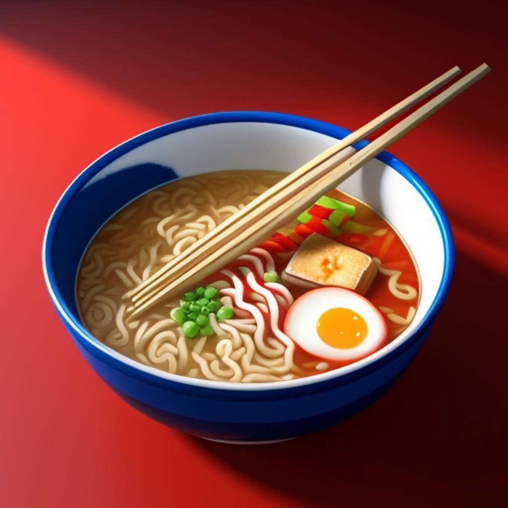 Bowl of ramen noodles by @ai_generated