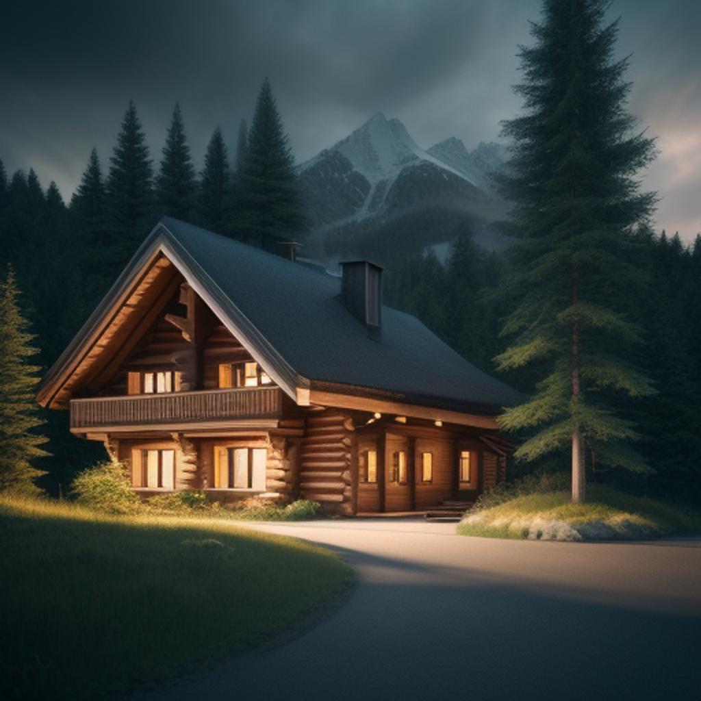 Grand chalet à côté by @ai_generated