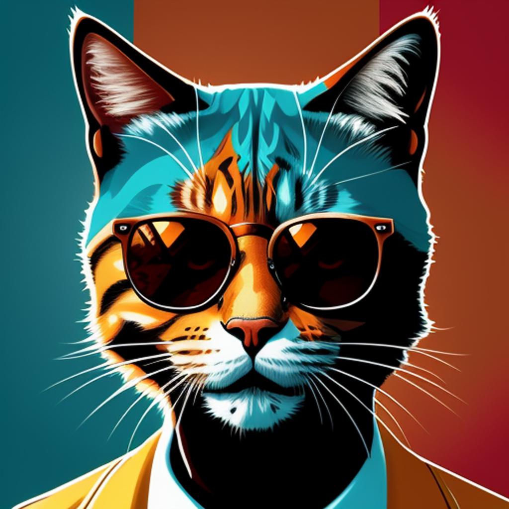 Cool cat by @jesses45 by @ai_generated