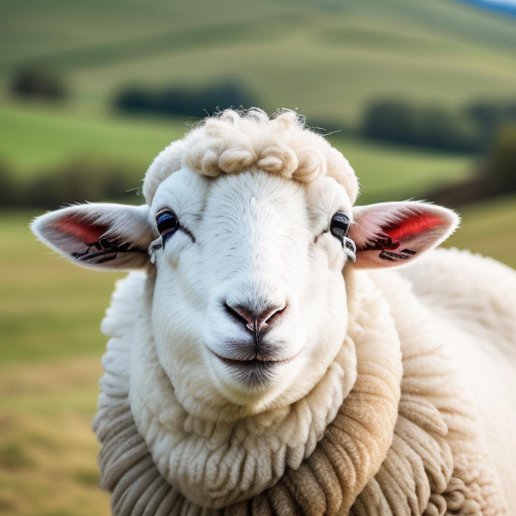 Smiling sheep by @tanjahorst6235 by @ai_generated