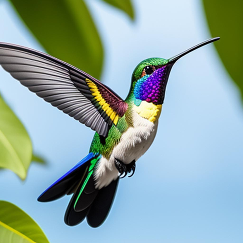 Colibri animado muy alegre, by @ai_generated