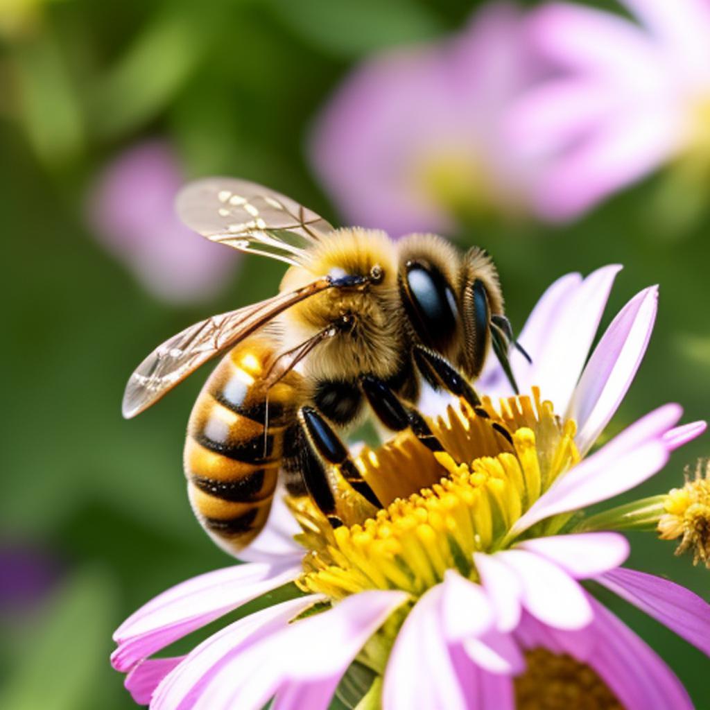 Honey bees in the by @ai_generated